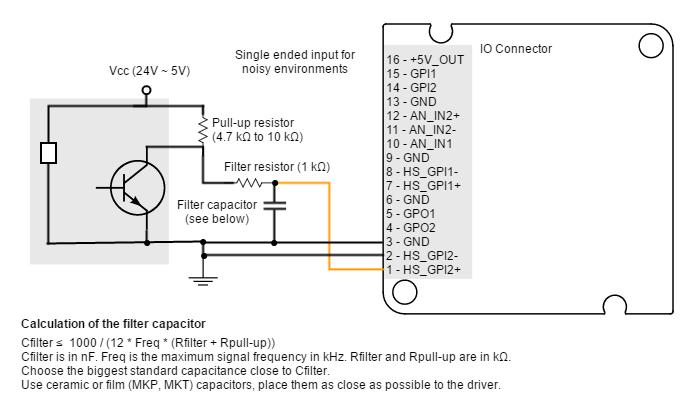 7.5.3 Analog inputs interface (AN_IN1, AN_IN2) Neptune Servo Drive has two 12-bit analog inputs, a single ended one (AN_IN1) and a differential one (AN_IN2).