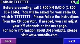 GETTING STARTED Activating Your Subscription You must purchase and activate your XM