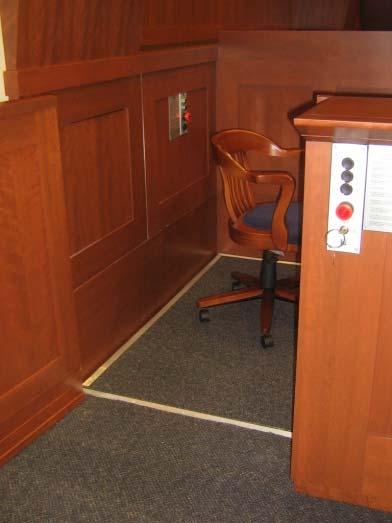 integrated into the courtroom design Courtroom Lifts provide accessibility without detracting