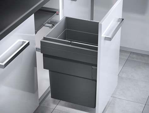 EVERY KITCHEN NEEDS ONE THE ANTHRACITE RANGE 450 Cargo Synchro HA3608461 cabinet width of 450mm 1 x 55L 412/418 (w) x 400