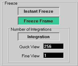 Frame Integration Select the Instrument Operation button. Highlight Integration and specify the number in either the Quick View or Fine View boxes.
