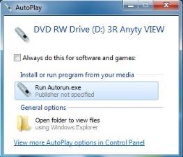 P3 Installation of Anyty VIEW(Windows7/Vista) The installation could be done irregular if antivirus software is active.