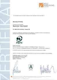 The PEFC (Pan-European forest certification initiative) seal of approval makes it possible for the