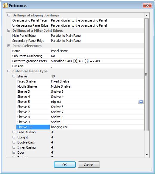 Unlimited part names and types With Polyboard 6 it s now possible to create an unlimited number of part types and also to change the part names.