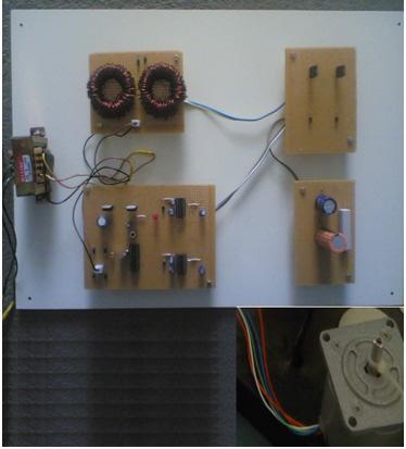 Figure 08 Laboratory model of converter fed drive Figure 09 Voltage across MOSFET 1& 2 Figure