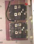 6) Inverter Section IGBTs IGBT snubber card The inverters, IGBTs and snubber card, are mounted on heatsinks under each of the 3 cap banks.
