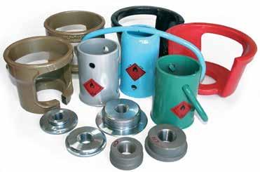 They are supplied: - raw zinc plated powder painted - primer & powder painted - pad printed Foot Rings & Shrouds are manufactured top the drawing and/or sample of various customers, following their