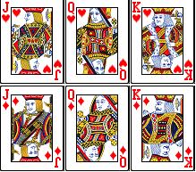 (a letter card consists of the aces, jacks, kings and queens) Solution: If we let B be the event of selecting a letter card, as shown in the illustration above, there are 16 letter different cards.