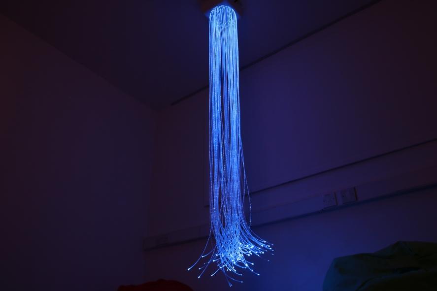 Fibre Optic Chandelier Integrex s solution to the fibre optic curtain is the