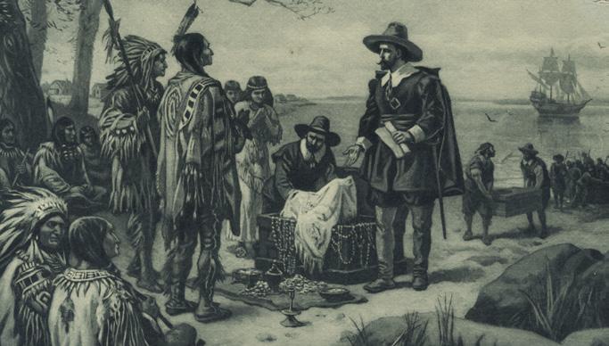 What did early European settlers use as currency with Native Americans?