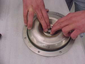 Use care when handling lapped running surfaces of the mechanical seal to ensure they remain clean and are free of