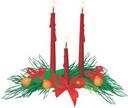 One popular Christmas decoration is the candle.