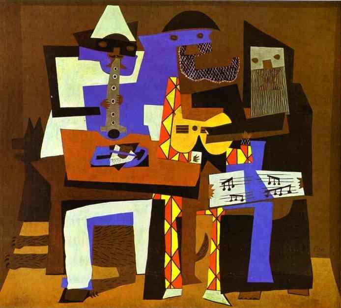 Picasso Picasso kept working with cubism and changed it over the years. His paintings became more colorful and flatter looking.
