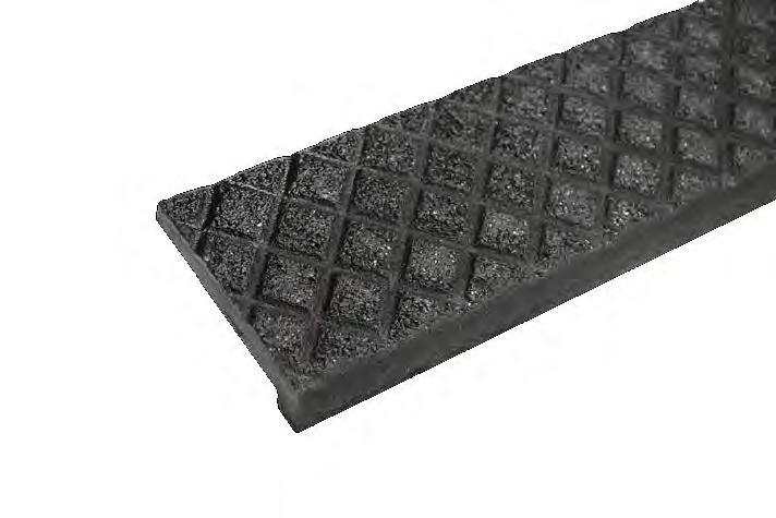 BOLD STEP Cast Abrasive Nosings BOLD STEP Cast Abrasive Nosings are non-corrosive, attractively designed and will virtually last the life of the building.
