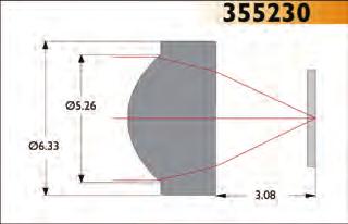 03mm Scratch/Dig 40-20 Design Wavelength 780nm Outer Diameter 6.33mm Numerical Aperture 0.55 RMS WFE < 0.