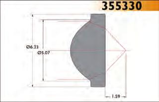 08mm Scratch/Dig 40-20 Design Wavelength 830nm Outer Diameter 6.33mm Numerical Aperture 0.77 RMS WFE < 0.