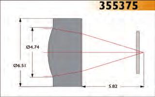 59mm Scratch/Dig 40-20 Design Wavelength 780nm Outer Diameter 6.51mm Numerical Aperture 0.30 RMS WFE < 0.