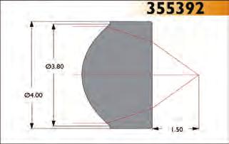 16mm Scratch/Dig 40-20 Design Wavelength 830nm Outer Diameter 4.00mm Numerical Aperture 0.64 RMS WFE < 0.
