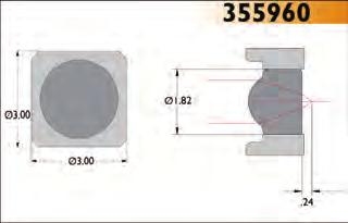 00mm Numerical Aperture 0.66 RMS WFE < 0.070 Focal Length 2.54mm Magnification Infinite Clear Aperture 3.30mm Center Thickness 1.82mm Working Distance 1.