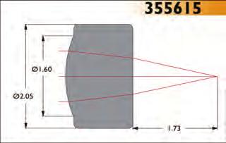 11mm Scratch/Dig 40-20 Design Wavelength 670nm Outer Diameter 6.33mm Numerical Aperture 0.13 RMS WFE < 0.070 Focal Length 22.