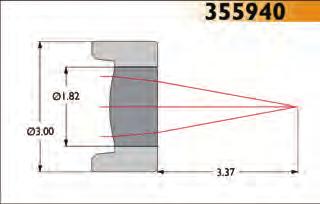41mm Scratch/Dig 40-20 Design Wavelength 1550nm Outer Diameter 1.80mm Numerical Aperture 0.20 RMS WFE < 0.070 Focal Length 2.