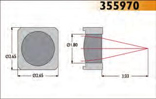 84mm Scratch/Dig 40-20 Design Wavelength 1550nm Outer Diameter 2.05mm Numerical Aperture 0.20 RMS WFE < 0.070 Focal Length 2.