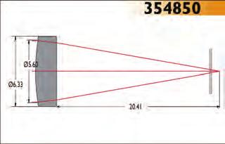 73mm Scratch/Dig 40-20 Design Wavelength 1550nm Outer Diameter 1.82mm Numerical Aperture 0.17 RMS WFE < 0.030 Focal Length 4.