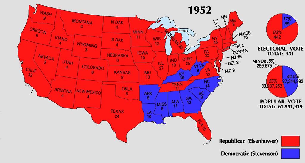 ELECTION OF 1952 REPUBLICAN: Dwight D.