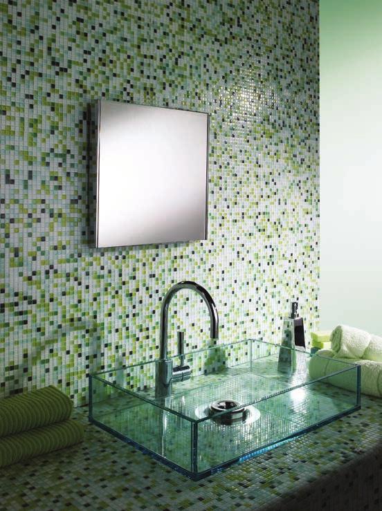 Natural Stone Tiles 93 Splashes of colour in a monochrome or neutral room can be more striking than wall-to-wall