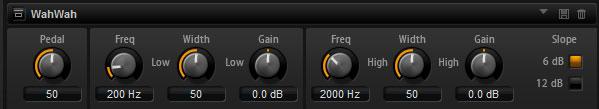 Filter Shape A Here, you can select a low-pass or a band-pass filter shape. Morph Lets you mix the output between the two selected filters. Cutoff Adjusts the cutoff frequency of the filters.