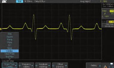 Take advantage of the generator s 10 built-in waveforms or generate up to 4 of your own