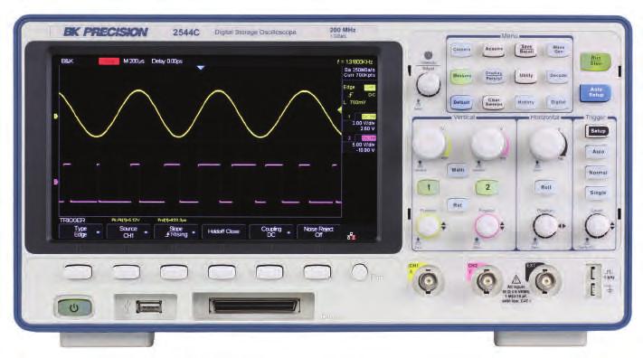 These oscilloscopes offer powerful tools in a small affordable package with bandwidth up to 200 MHz, 1 GSa/s sample rate, and deep memory up to 14 Mpts.