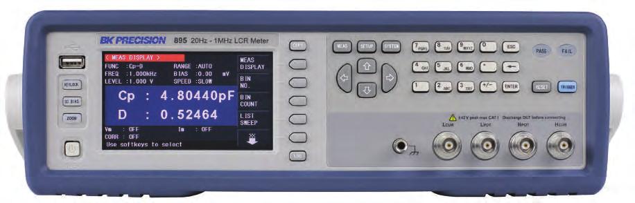 Component Testers Bench LCR 894 & 895 Performance LCR Meters The 894 and 895 are high accuracy and high precision bench LCR meters capable of measuring inductance, capacitance, and resistance with a