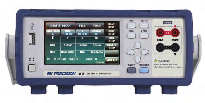 Component Testers DC Resistance NEW Touch screen to zoom or enter values 2840 Series DC Resistance Meters The 2840 Series DC resistance meters feature high accuracy and resolution.