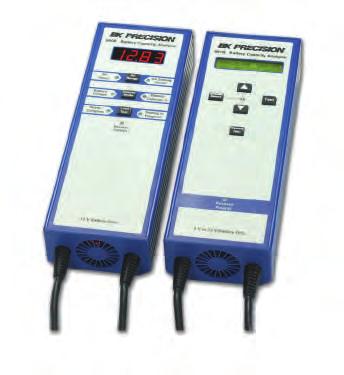Battery Test Solutions B&K Precision offers a wide array of internal resistance/impedance based battery test solutions including handheld and benchtop units for field environments, labs, quality