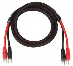 Length: 2 m Rated current: 60 A Gauge: 8 AWG Connector inner diameter: 8 mm (approximate) Connector outer width: 15 mm (approximate) Wire material: flexible silicon jacket TLPS Power Supply Accessory