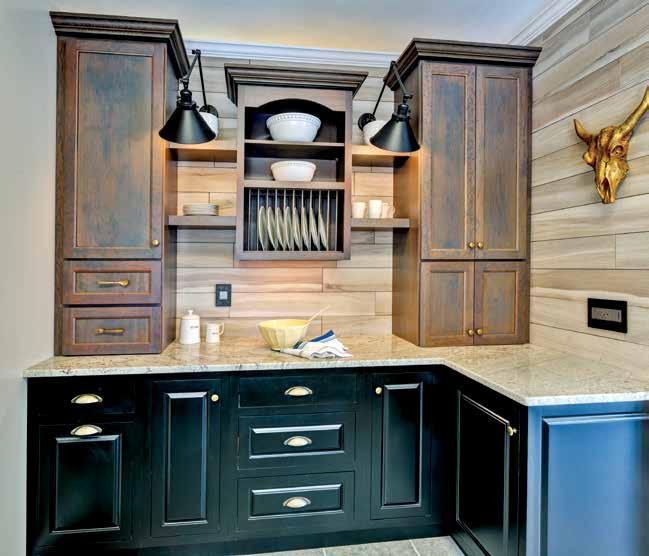 Below: This project features Great Northern Cabinetry with White Spring