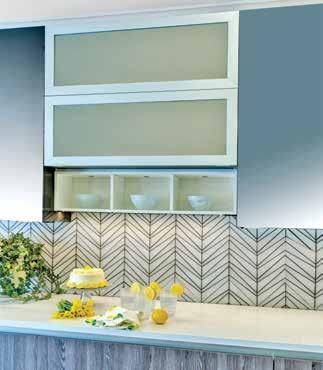 NEW TRENDS AND A STREAMLINED PROCESS While America loves a white kitchen, John and fellow designer Lois Horan see color gaining ground.