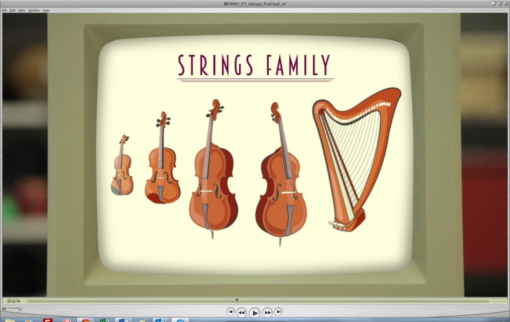 STANDARDS The content of Finding the Right Instrument for You: The Strings Family deals most directly with identifying tone color/timbre, which aligns with the following Minnesota Standard in Music