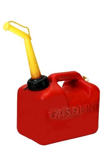 Figure 2: Gasoline is a common accelerant. Arsonists often pour or place accelerants in several places, using more than necessary to ensure the fire successfully damages property.