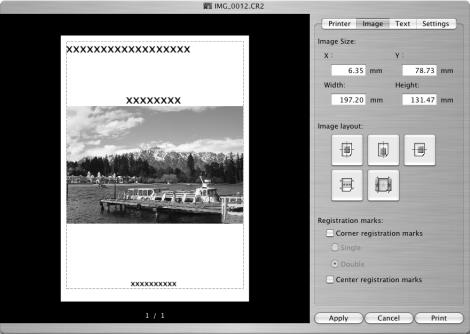 67 Printing Images Digital Photo Professional offers the following printing methods. Single Print (Auto Settings) After selecting an image in the Main Window, click the [File] menu and select [Print].