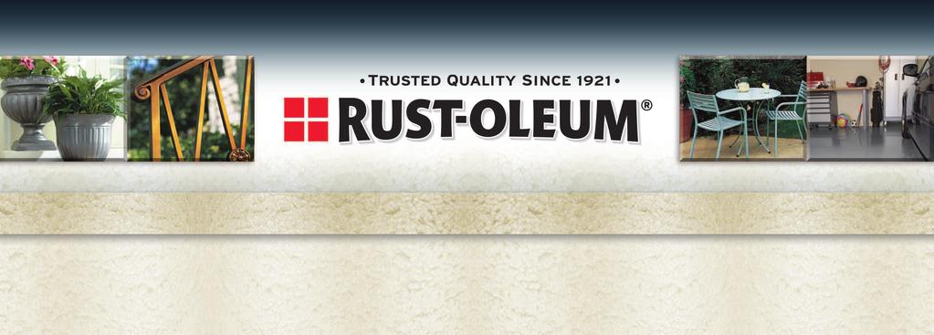 RUST-OLEUM PRODUCT REFERENCE GUIDE 2008 Rust-Oleum Universal..........1 Rust-Oleum Aqua.............7 Rust-Oleum Branded..........20 Preparation............23 Rust-Oleum Stops Rust.