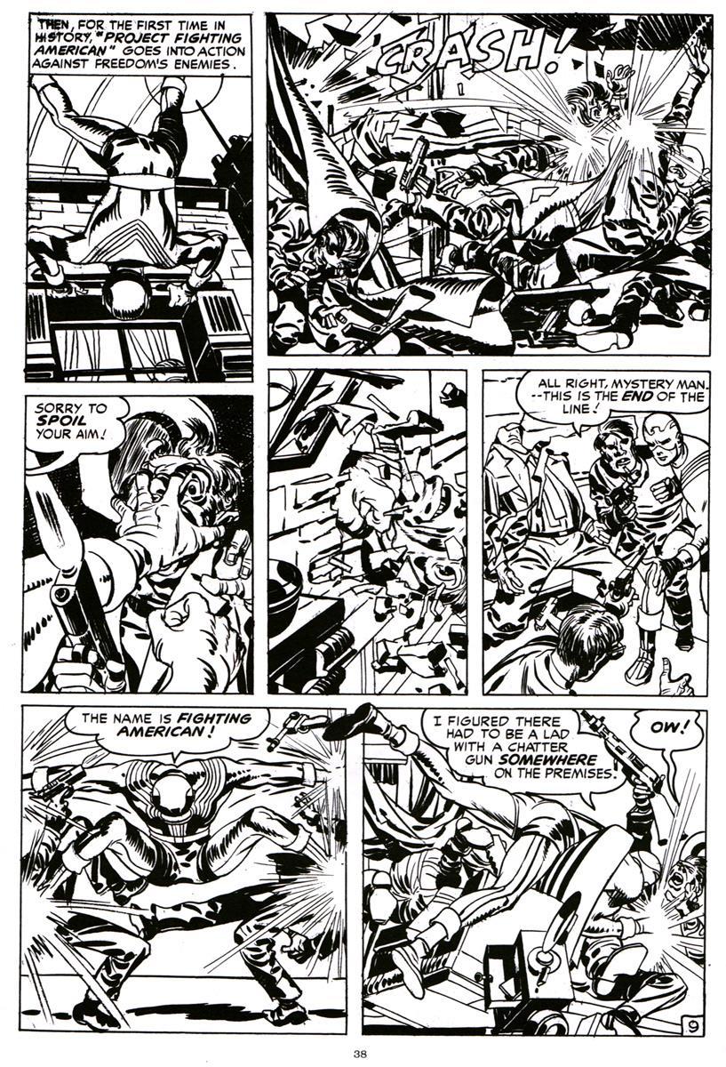 Figure 1.27: An action-packed page from Simon and Kirby s Fighting American #1 (1954).