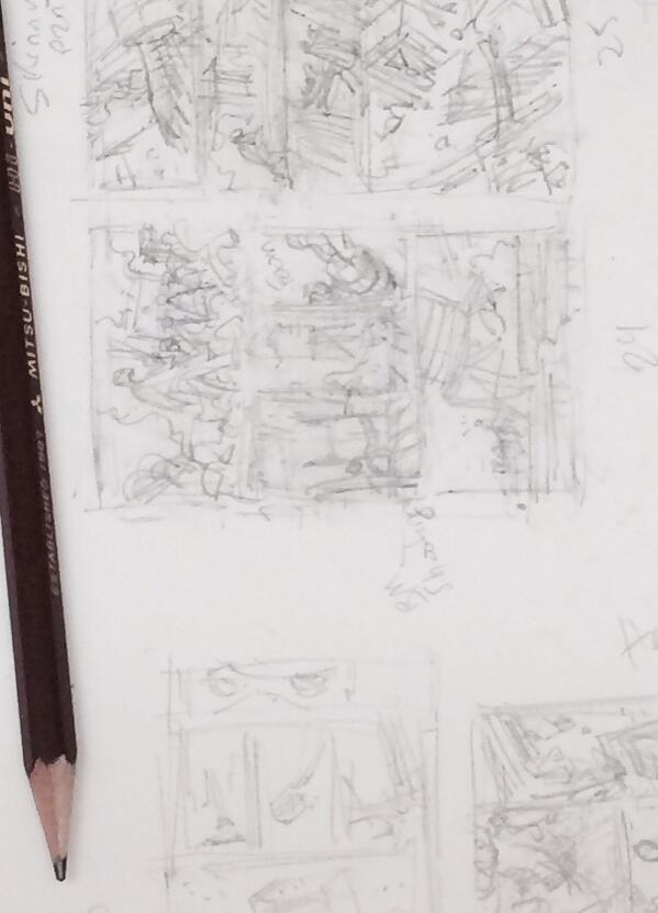 Figure 1.41: Pencil roughs by Greg Capullo for Batman. Figure 1.