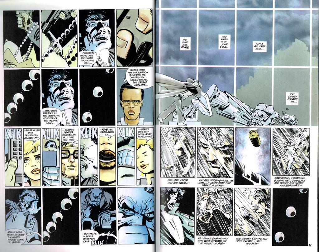 layouts, use of time in panels and juxtaposition of