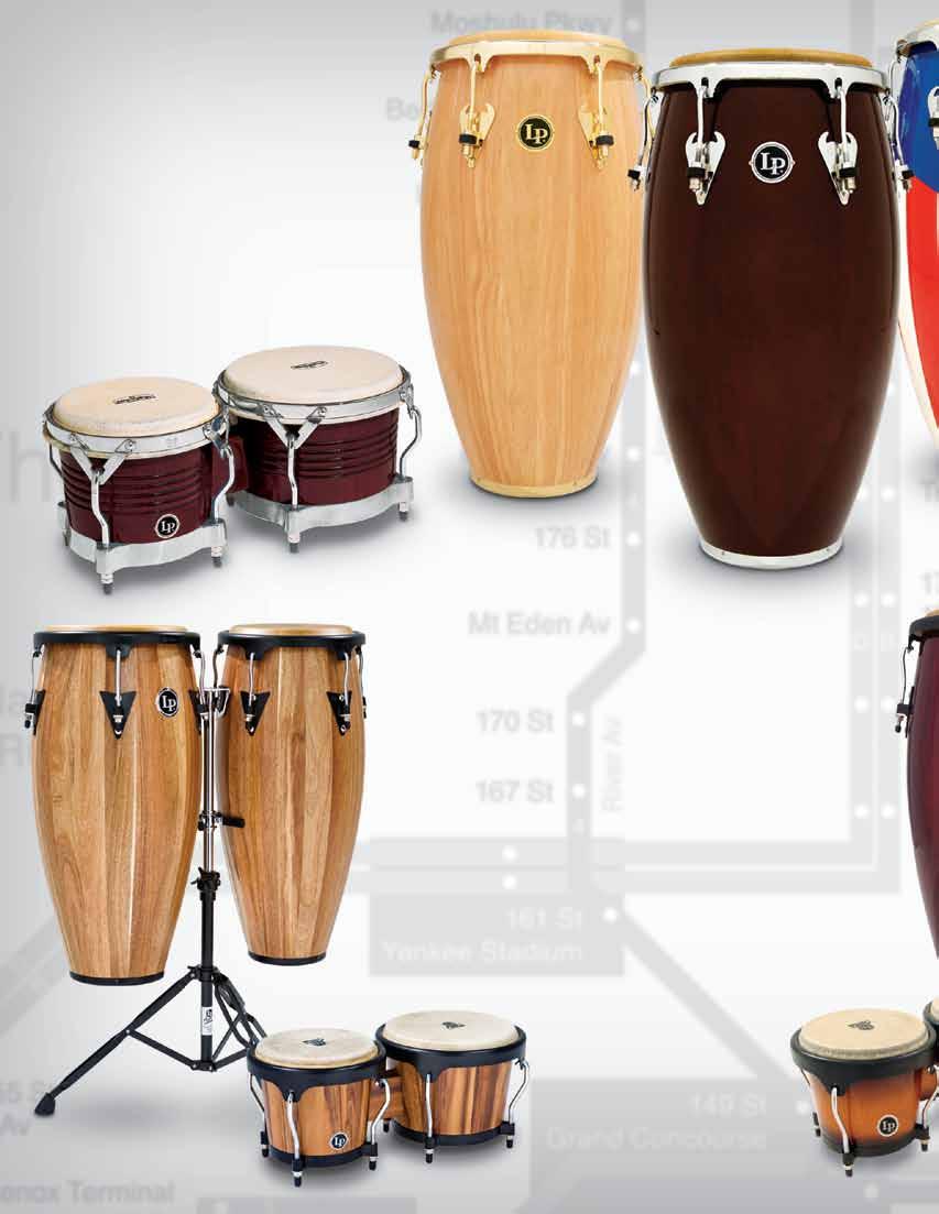 LP Matador Wood Congas & Bongos LP Matador delivers traditional sound and style with modern features at an affordable price.