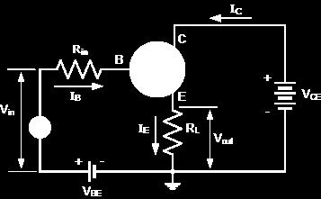 Emitter Follower Circuit a large Current gain This type of configuration is commonly known as a Voltage Follower or Emitter Follower circuit.