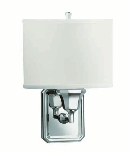 Tuxedo Wall Sconce P30921-00 Finish Options (-CP) Nickel Silver