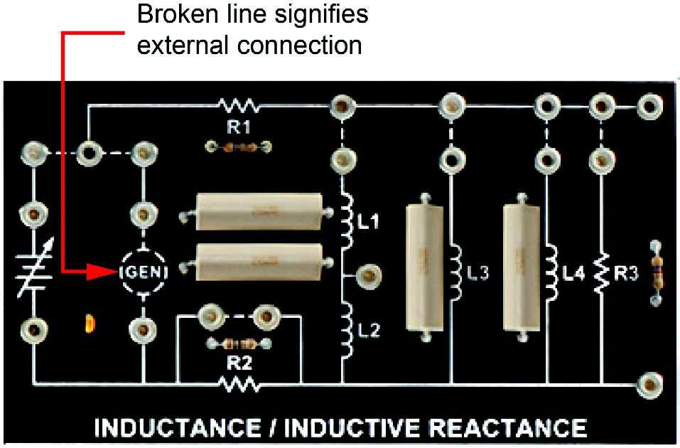 When a circuit displays the generator symbol with a broken