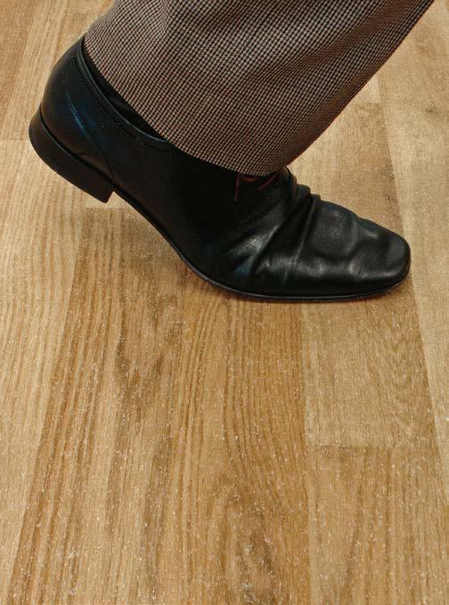 With safety flooring always tested in wet conditions using a Four S/Slider 96 rubber slider to represent a standard shoe sole, all ranges including Wood fx achieve a Pendulum Test Value of 36+ to